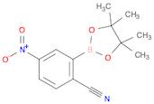 4-Nitro-2-(4,4,5,5-tetramethyl-1,3,2-dioxaborolan-2-yl)benzonitrile