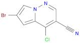 6-bromo-4-chloropyrrolo[1,2-b]pyridazine-3-carbonitrile