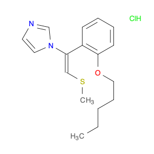 1-[2-methylsulfanyl-1-(2-pentoxyphenyl)ethenyl]imidazole hydrochloride