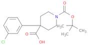 1-BOC-4-(3-CHLOROPHENYL)-4-PIPERIDINEDICARBOXYLIC ACID
