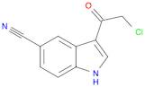 1H-Indole-5-carbonitrile, 3-(chloroacetyl)- (9CI)