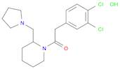 2-(3,4-Dichlorophenyl)-1-(2-(pyrrolidin-1-ylMethyl)piperidin-1-yl)ethanone hydrochloride