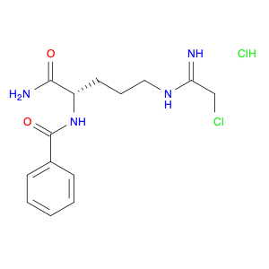 N-[(1S)-1-(Aminocarbonyl)-4-[(2-chloro-1-iminoethyl)amino]butyl]-benzamide hydrochloride