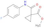 METHYL 1-[(4-FLUOROPHENYL)CARBAMOYL]CYCLOPROPANECARBOXYLATE