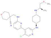 4-((5'-chloro-2'-((1R,4r)-4-((R)-1-methoxypropan-2-ylamino)cyclohexylamino)-2,4'-bipyridin-6-ylamino)methyl)tetrahydro-2H-pyran-4-carbonitrile