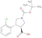 TRANS (+/-) 1-[(TERT-BUTYL)OXYCARBONYL]-4-(2-CHLOROPHENYL)PYRROLIDINE-3-CARBOXYLIC ACID
