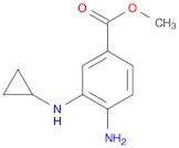 Methyl 4-aMino-3-(cyclopropylaMino)benzoate