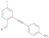 4-fluoro-2-(p-tolylethynyl)benzaldehyde