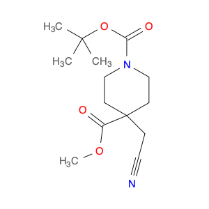 1-tert-butyl 4-methyl 4-(cyanomethyl)piperidine-1,4-dicarboxylate