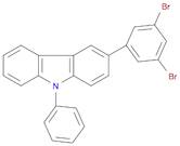 9H-Carbazole, 3-(3,5-dibroMophenyl)-9-phenyl-