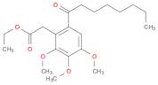 Benzeneacetic acid, 2,3,4-triMethoxy-6-(1-oxooctyl)-, ethyl ester