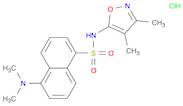 N-(3,4-Dimethyl-5-isoxazolyl)-5-(dimethylamino)-1-naphthalenesulfonamide hydrochloride