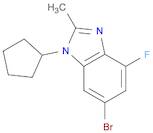 6-bromo-1-cyclopentyl-4-fluoro-2-methyl-1H-benzo[d]imidazole