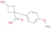 3-hydroxy-1-(4-methoxyphenyl)cyclobutanecarboxylic acid