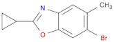 6-bromo-2-cyclopropyl-5-methylbenzo[d]oxazole