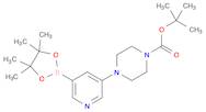 tert-butyl 4-(5-(4,4,5,5-tetramethyl-1,3,2-dioxaborolan-2-yl)pyridin-3-yl)piperazine-1-carboxylate