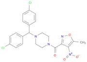 [4-[Bis(4-chlorophenyl)methyl]piperazin-1-yl]-(5-methyl-4-nitro-1,2-oxazol-3-yl)methanone