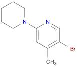 5-Bromo-4-methyl-2-(1-piperidinyl)pyridine