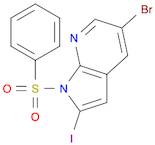 1-(Phenylsulphonyl)-5-broMo-2-iodo-7-azaindole