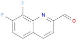 2-Quinolinecarboxaldehyde, 7,8-difluoro-