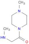 Piperazine, 1-methyl-4-[(methylamino)acetyl]- (9CI)
