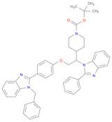 1-Piperidinecarboxylic acid, 4-[1-(2-phenyl-1H-benziMidazol-1-yl)-2-[4-[1-(phenylMethyl)-1H-benziMidazol-2-yl]phenoxy]ethyl]-, 1,1-diMethylethyl ester