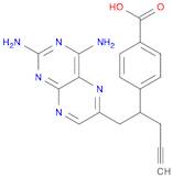 Benzoic acid, 4-[1-[(2,4-diamino-6-pteridinyl)methyl]-3-butyn-1-yl]-