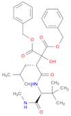 Propanedioic acid, [1-[[[2,2-dimethyl-1-[(methylamino)carbonyl]propyl]amino]carbonyl]-3-methylbutyl]hydroxy-, bis(phenylmethyl) ester, [S-(R*,S*)]- (9CI)