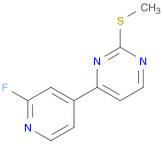 Pyrimidine, 4-(2-fluoro-4-pyridinyl)-2-(methylthio)-