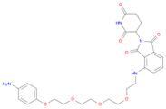4-((2-(2-(2-(2-(4-aminophenoxy)ethoxy)ethoxy)ethoxy)ethyl)amino)-2-(2,6-dioxopiperidin-3-yl)isoindoline-1,3-dione