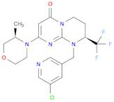 (S)-1-((5-chloropyridin-3-yl)methyl)-8-((R)-3-methylmorpholino)-2-(trifluoromethyl)-3,4-dihydro-1H-pyrimido[1,2-a]pyrimidin-6(2H)-one