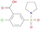 2-Chloro-5-(pyrrolidin-1-ylsulfonyl)benzoic acid