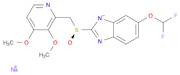 6-(Difluoromethoxy)-2-[(S)-[(3,4-dimethoxy-2-pyridinyl)methyl]sulfinyl]-1H-benzimidazole sodium sa…