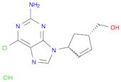 (1S-4R)-4-(2-amino-6-chloro-9H-purin-9-yl)-2-cyclopentene-1-methanol hydrochloride