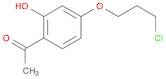 1-[4-(3-CHLOROPROPOXY)-2-HYDROXYPHENYL]-1-ETHANONE