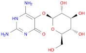 2,6-diamino-5-(beta-D-glucopyranosyloxy)-(1H)-pyrimidin-4-one