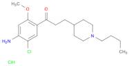 1-(4-AMINO-5-CHLORO-2-METHOXYPHENYL)-3-[1-BUTYL-4-PIPERIDINYL]-1-PROPANONE HYDROCHLORIDE