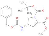 1,2-Pyrrolidinedicarboxylic acid, 4-[[(phenylmethoxy)carbonyl]amino]-,1-(1,1-dimethylethyl) 2-me...