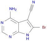 4-AMINO-6-BROMO-7H-PYRROLO[2,3-D]PYRIMIDINE-5-CARBONITRILE