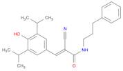 (E)-2-cyano-3-(4-hydroxy-3,5-diisopropylphenyl)-N-(3-phenylpropyl)acrylamide