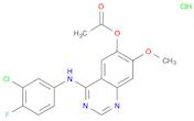 4-(3-Chloro-4-fluorophenylamino)-7-methoxyquinazolin-6-yl acetate hydrochloride