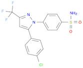 4-[5-(4-CHLOROPHENYL)-3-(TRIFLUOROMETHYL)-1H-PYRAZOL-1-YL]BENZENESULFONAMIDE