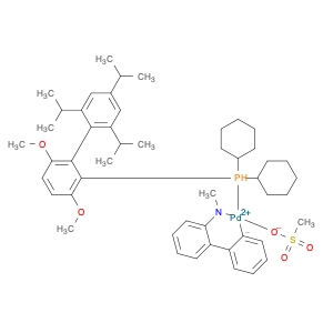 Methanesulfonato(2-dicyclohexylphosphino-3,6-dimethoxy-2',4',6'-tri-i-propyl-1,1'-biphenyl)(2'-met…