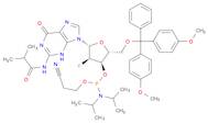 5'-O-[Bis(4-methoxyphenyl)phenylmethyl]-2'-deoxy-2'-fluoro-N-(2-methyl-1-oxopropyl)guanosine 3'-[2-cyanoethyl N,N-bis(1-methylethyl)phosphoramidite]