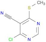 4-CHLORO-6-(METHYLTHIO)PYRIMIDINE-5-CARBONITRILE