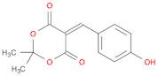 Malonic acid, (p-hydroxybenzylidene)-, cyclic isopropylidene ester