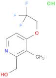 2-HYDROXYMETHYL-3-METHYL-4-(2,2,2-TRIFLUOROETHOXY)PYRIDINE HCL