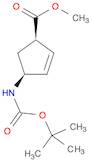 (1R-4S)-4-[[(1,1-dimethylethoxy)carbonyl]amino]- 2-Cyclopentene-1-carboxylic acid methyl ester