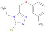 4-Ethyl-5-((m-tolyloxy)methyl)-4H-1,2,4-triazole-3-thiol