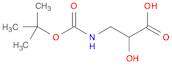 Propanoic acid, 3-[[(1,1-dimethylethoxy)carbonyl]amino]-2-hydroxy- (9CI)